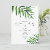 "Waterverf Palms" Kaart (Staand voorkant)