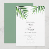 Waterverf Palms Kaart (Voorkant / Achterkant)