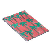 Waterverf palmstructuurpatroon notitieboek (Rechterzijde)