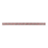 Waterverf palmstructuurpatroon satijnen lint (Voorkant)