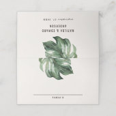 waterverf palmtafel-plaatje plaatskaartje (Buitenkant ongevouwen)