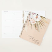 Waterverf Pampas Grass & Calligraphy Wedding Planner (Display)