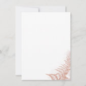 Waterverf Pampas Grass Waterverf bruiloft Kaart (Achterkant)