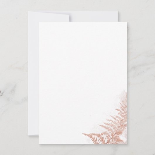 Waterverf Pampas Grass Waterverf bruiloft Kaart (Achterkant)