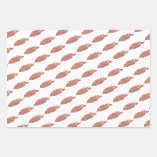 Waterverf Pampas-handschilderpatroon Inpakpapier Vel (Voorkant)