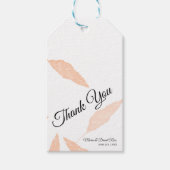 Waterverf Pampas Leaf Silhouette Wedding Cadeaulabel (Voorkant)