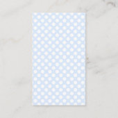 Waterverf Pancake Blue Gingham Baby shower boeken Informatiekaartje (Achterkant)