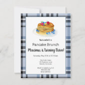 Waterverf Pancake Brunch Birthday Party Kaart (Voorkant)