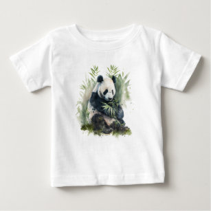 waterverf panda baby shirt