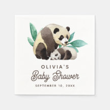 Waterverf panda baby shower. Beren