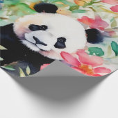 Waterverf Panda Beer Cadeaupapier (Hoek)