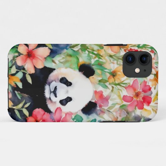 Waterverf Panda Beer Case-Mate iPhone Case (Achterkant (horizontaal))