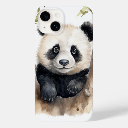 Waterverf Panda Beer Case-Mate iPhone Case (Achterkant)