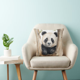 Waterverf Panda Beer Kussen