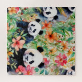 Waterverf Panda Beer Legpuzzel (Horizontaal)