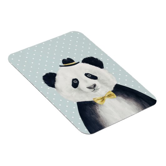 Waterverf Panda Beer Magneet (Rechterzijde)