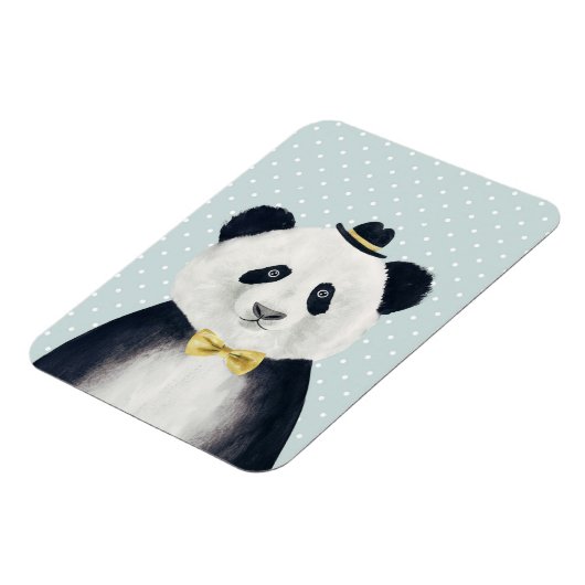 Waterverf Panda Beer Magneet (Linkerzijde)