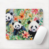 Waterverf Panda Beer Muismat (Met muis)