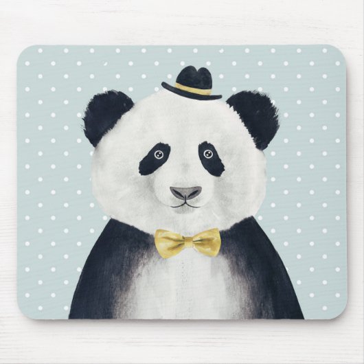 Waterverf Panda Beer Muismat (Voorkant)