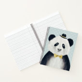 Waterverf Panda Beer Notitieboek (Binnen)