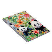 Waterverf Panda Beer Notitieboek (Rechterzijde)