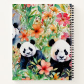 Waterverf Panda Beer Notitieboek (Achterkant)