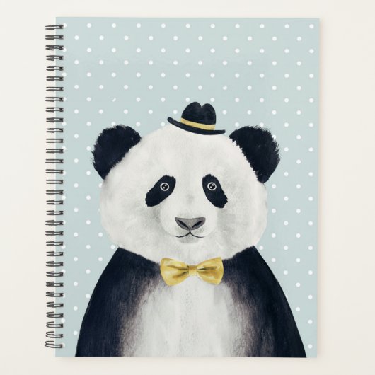 Waterverf Panda Beer Planner (Voorkant)