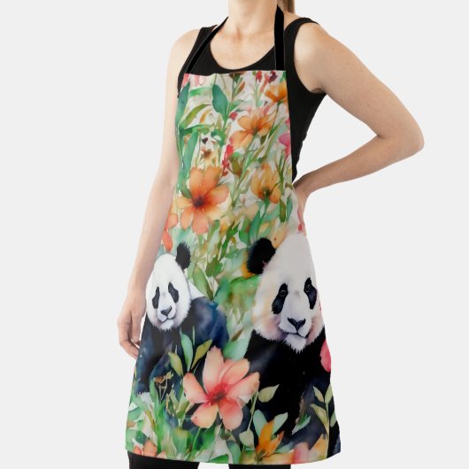 Waterverf Panda Beer Schort (Insitu)