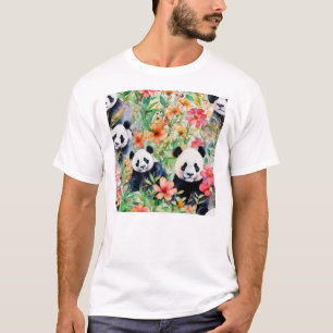 Waterverf Panda Beer T-shirt