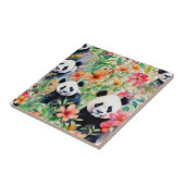 Waterverf Panda Beer Tegeltje (Zijkant)