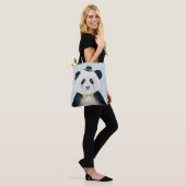 Waterverf Panda Beer Tote Bag (Op model)