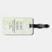 Waterverf Panda Beren Mam en Baby in Bamboo Bagagelabel (Achterkant horizontaal)