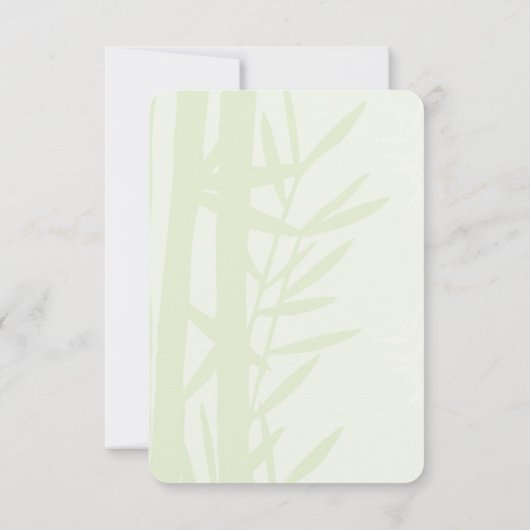 Waterverf Panda Beren Mam en Baby in Bamboo Save The Date (Achterkant)