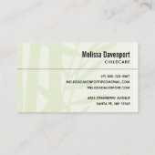 Waterverf Panda Beren Mam en Baby in Bamboo Visitekaartje (Achterkant)