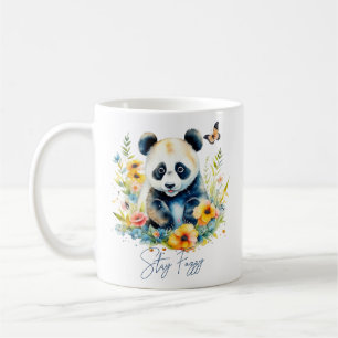 Waterverf Panda, blijf wazig Koffiemok