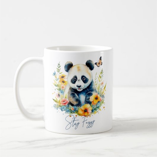 Waterverf Panda, blijf wazig Koffiemok (Links)