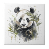 Waterverf Panda Garden Tegeltje (Voorkant)