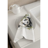 Waterverf Panda Garden Theedoek