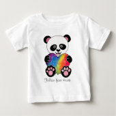 Waterverf Panda met regenbooghart (Voorkant)
