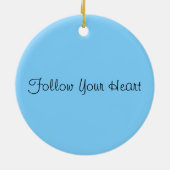 Waterverf Panda met regenbooghart Keramisch Ornament (Achterkant)