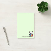 Waterverf Panda met regenbooghart Post-it® Notes (Kantoor)