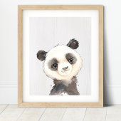 Waterverf Panda Nursery Art Print