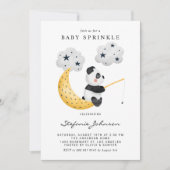 Waterverf Panda Twinkle Twinkle Baby Sprinkle Kaart (Voorkant)