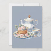 Waterverf Pannenkoek Blueberry Baby shower Brunch Kaart (Achterkant)