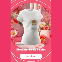 Waterverf Pannenkoek Mama te zijn T-shirt