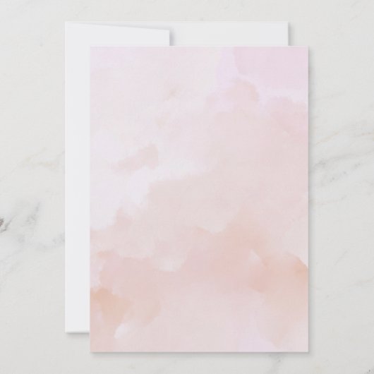 Waterverf Pannenkoeken Bruidsbrunch Kaart (Achterkant)