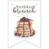 Waterverf Pannenkoeken Verjaardag Vlaggetjes (Eerste vlag)