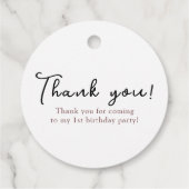 Waterverf Pannenkoeken Verjaardagsfeest Bedankjes Labels (Achterkant)