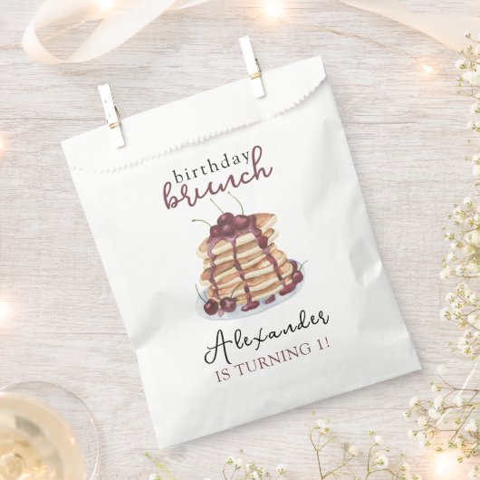 Waterverf Pannenkoeken Verjaardagsfeest Bedankzakje (Geknipt)