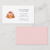 Waterverf pannenkoeken visitekaartje (Voorkant / Achterkant)